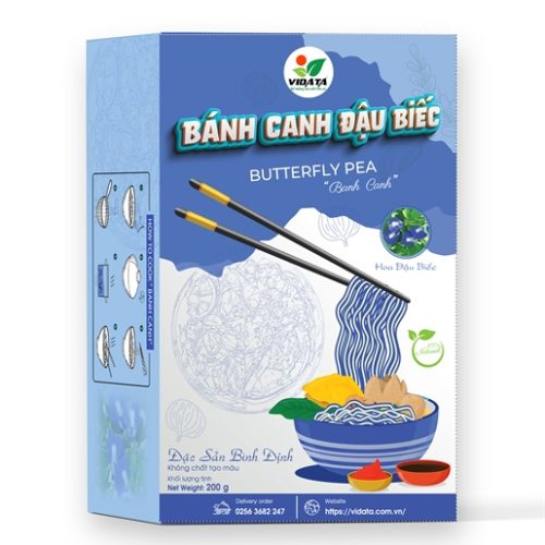 BÁNH CANH RAU CỦ VIDATA HOA ĐẬU BIẾC HỘP 200G